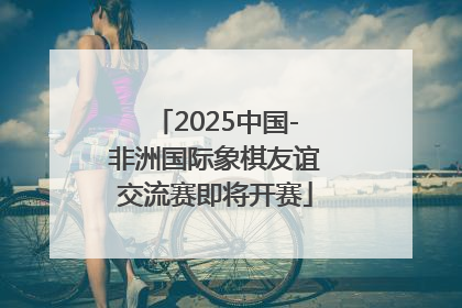 2025中国-非洲国际象棋友谊交流赛即将开赛